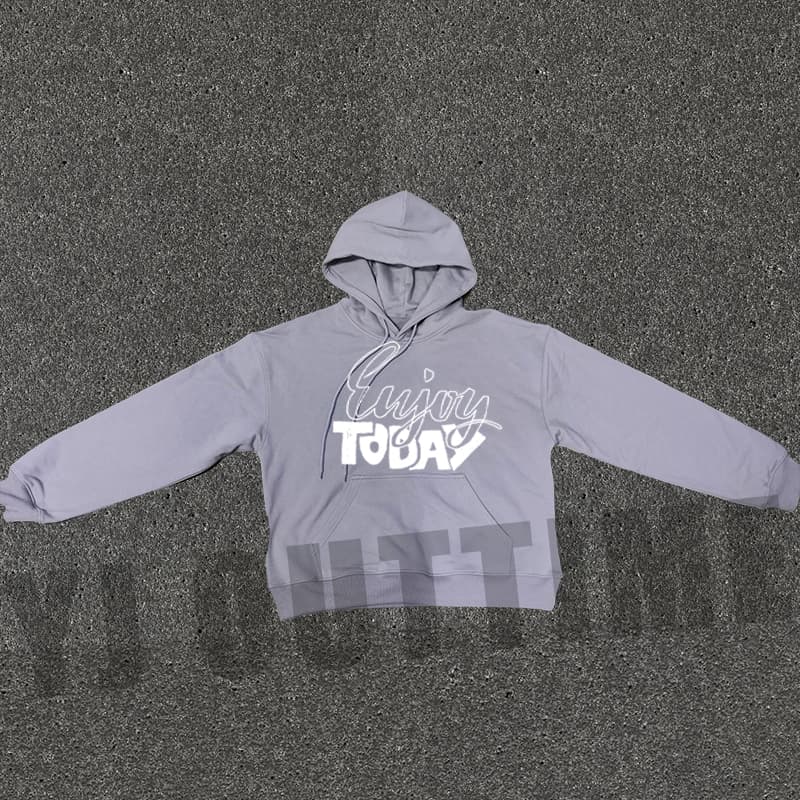 Washed Heavy Weight Screen Print Heavyweight French Terry Boxy Hoodie