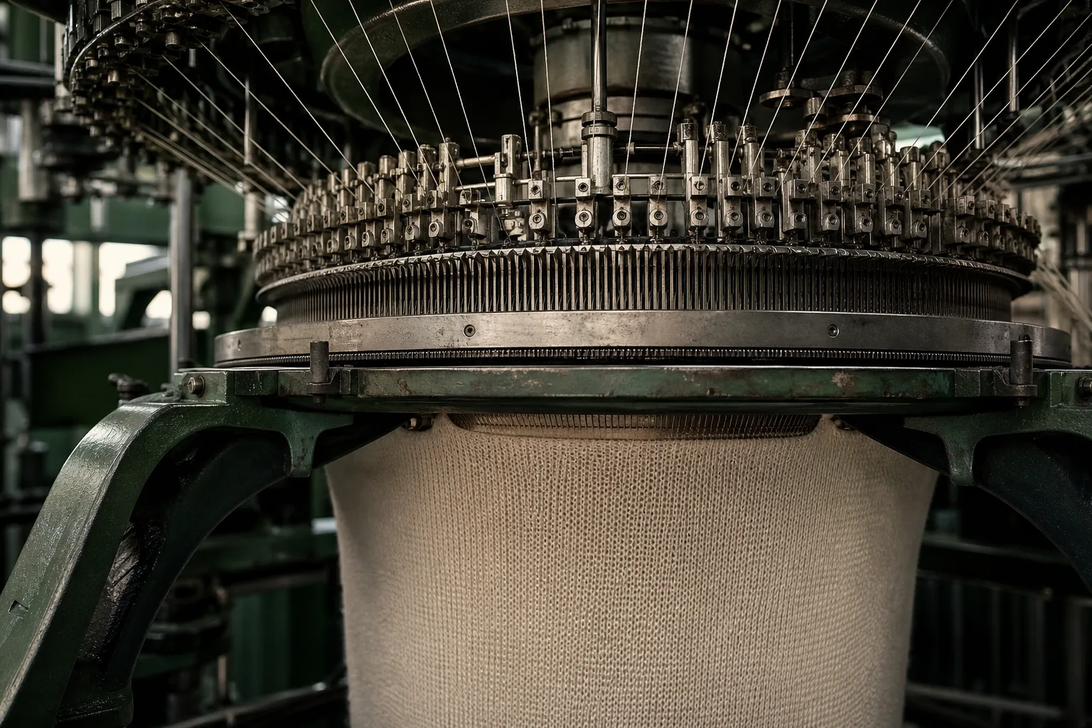 Industrial Circular Knitting Machine: 400 Years of Loops