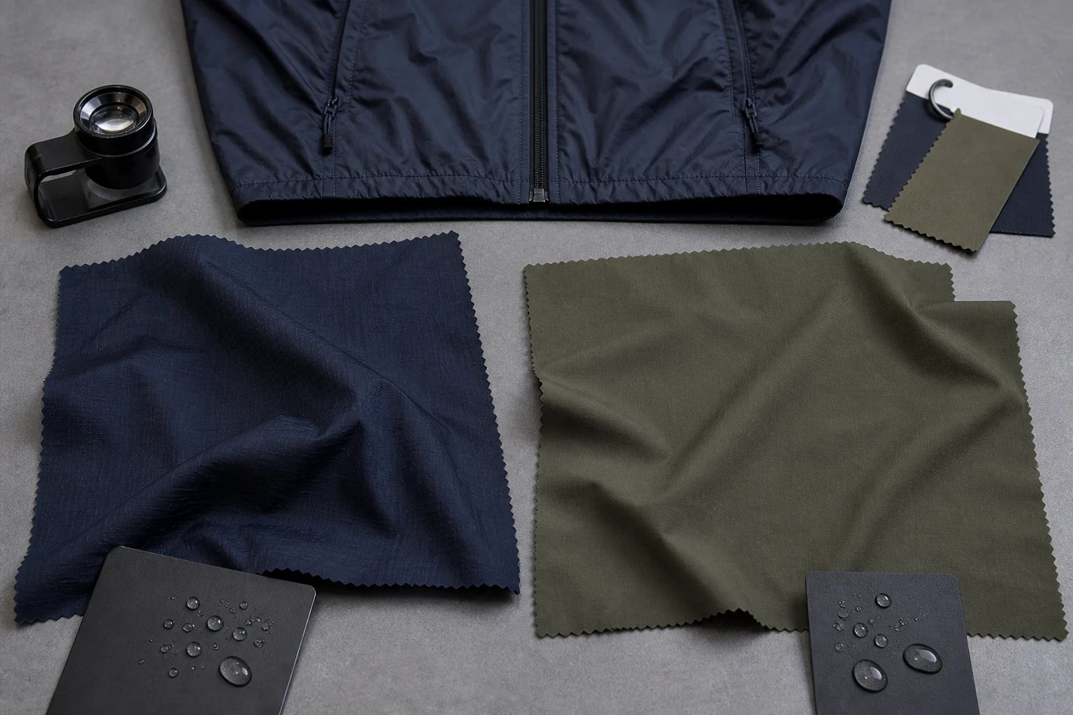 Nylon vs Polyester Jacket Fabric: What Changes in an Outerwear Sample