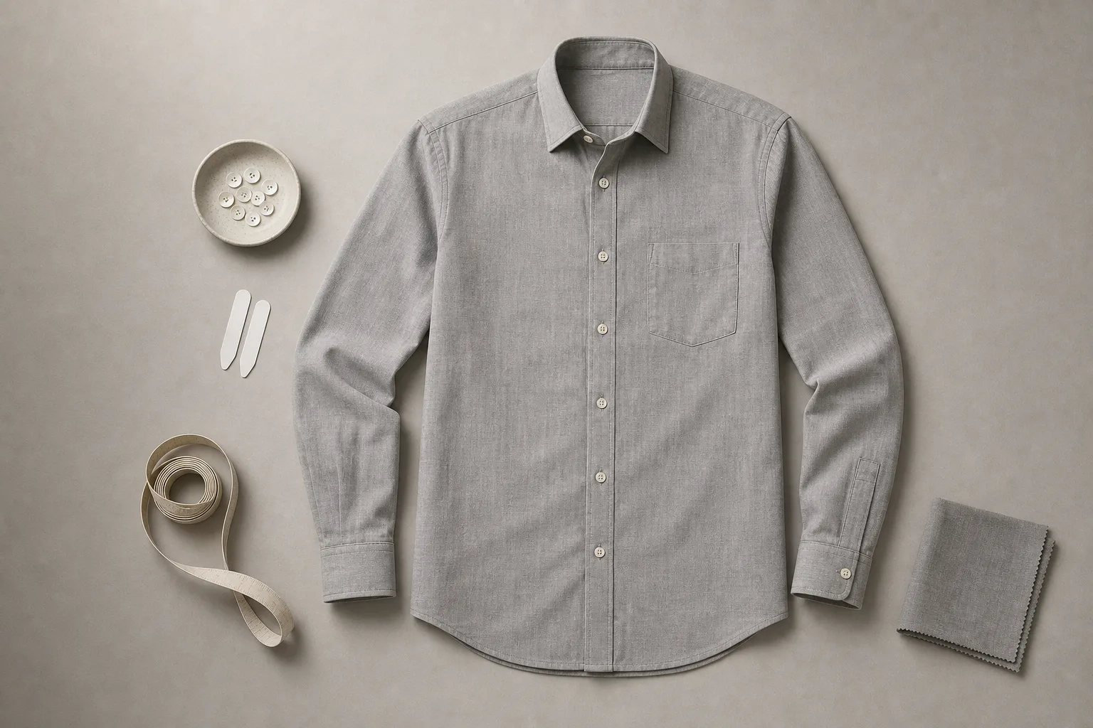 Parts of a Dress Shirt — the Vocabulary a Factory Sews From