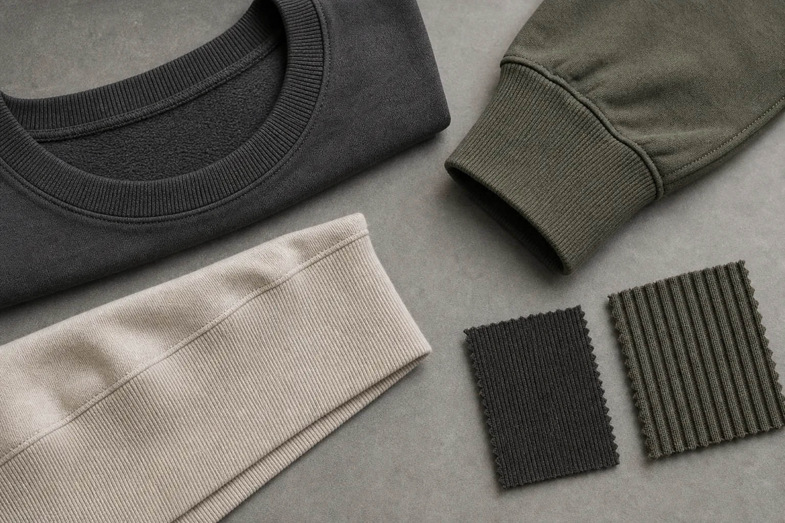 Rib Knit Fabric Types for Neckbands, Cuffs and Hem Bands