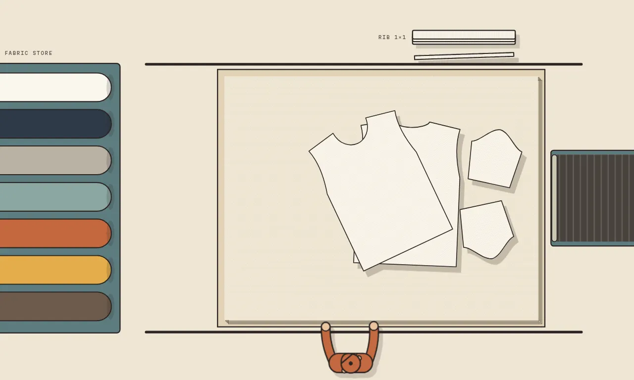 Top-down illustration of the cut station: cnc cutter